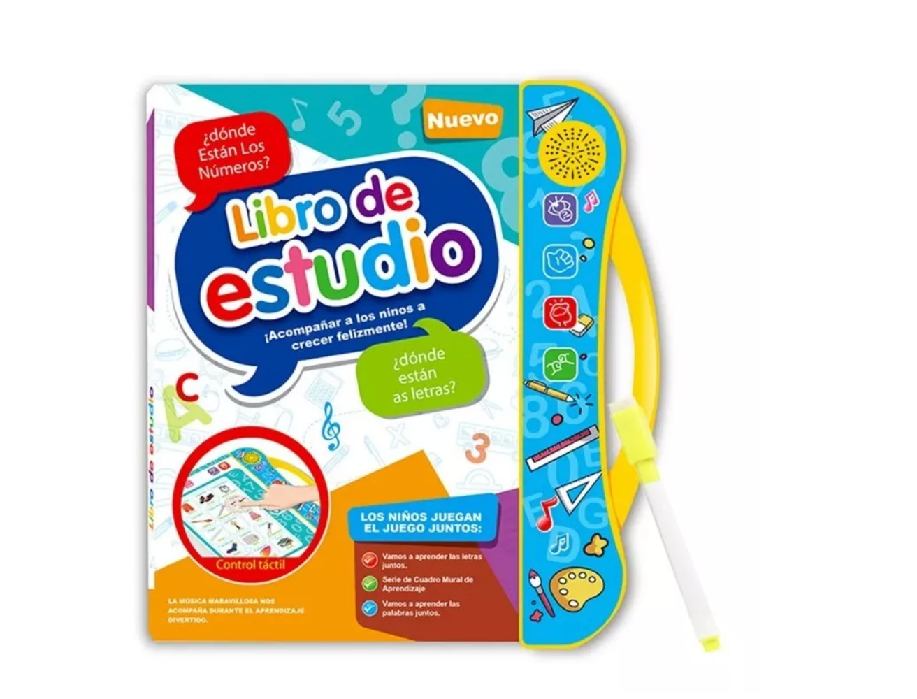 LIBRO DE APRENDIZAJE INTERACTIVO Y DIDACTICO CON SONIDO. el juego es aprender