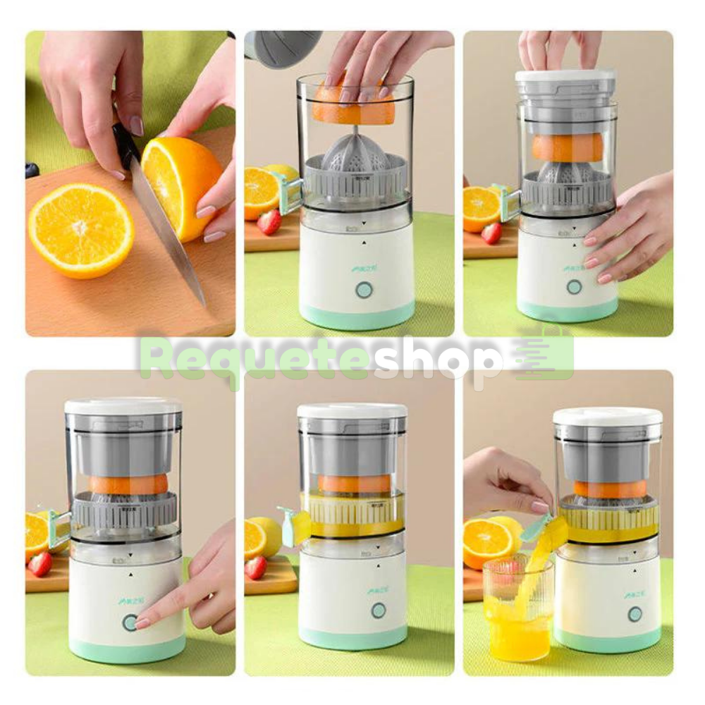 EXPRIMIDOR DE FRUTAS JUICY FRESH Extractor de jugos ultra rápido y silencioso