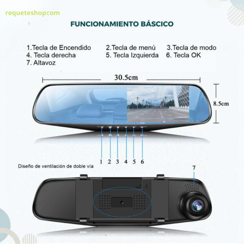 RETROVISOR CON CAMARA HD/ ULTIMAS UNIDADES CON 25%DCTO